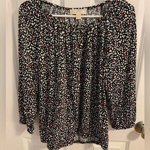 Michael Kors small heart blouse shirt relaxed fit